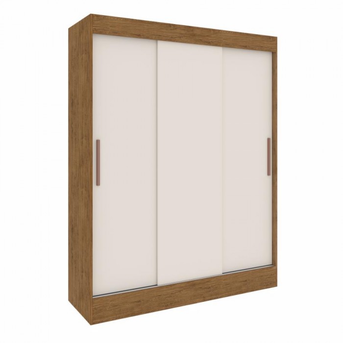 Guarda Roupa Marselha 24503 - Off White/ Nogueira - 24503-72