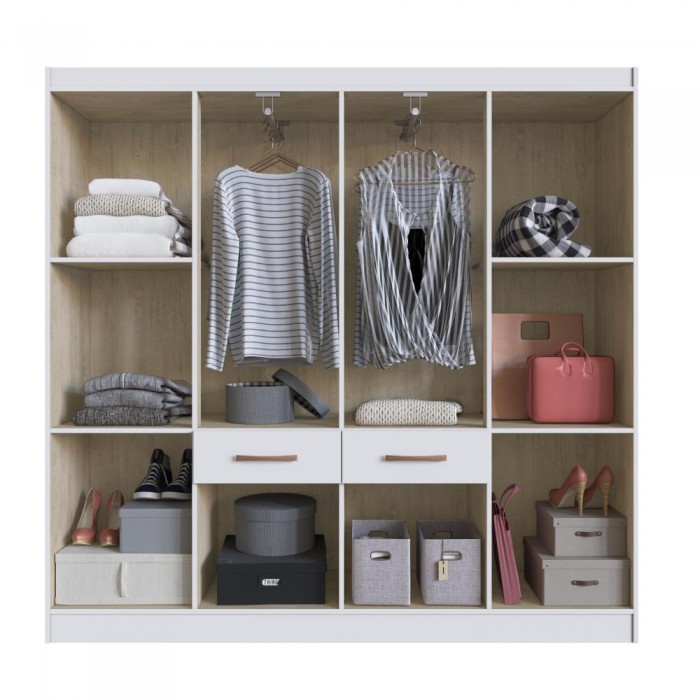 Guarda Roupa Catalunha 58808 - Branco - REF.: 58808-4
