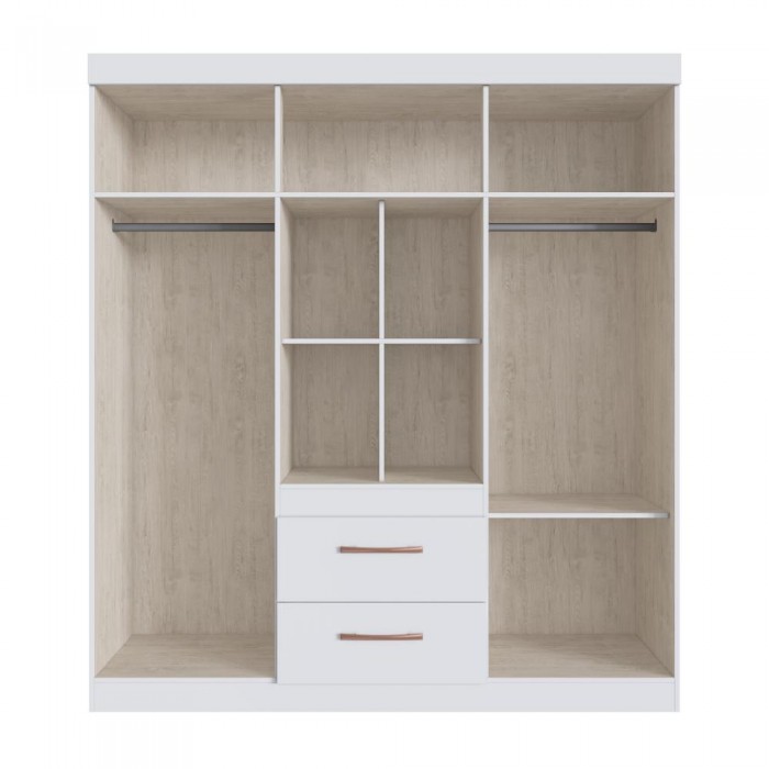 Guarda Roupa Santiago 90906 - Branco - REF.: 90906-4