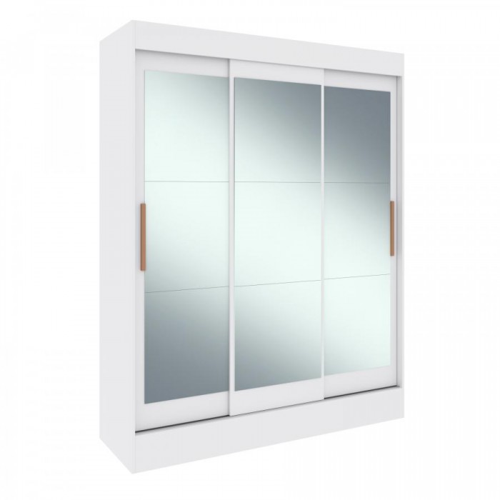 Guarda Roupa Marselha 245036 C/ 9 Espelhos - Branco - 245036-4