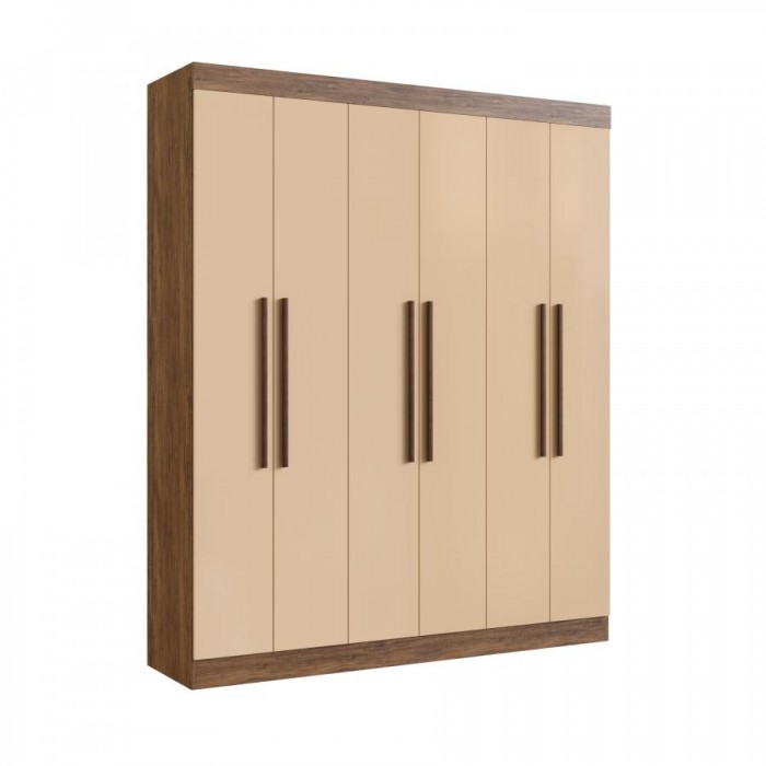 Guarda Roupa 100% MDF New York 21706 - Castanho/Nude - 21706-44