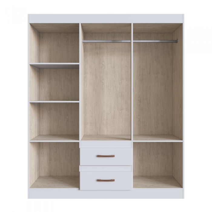 Guarda Roupa Texas 55600 - Branco - REF.: 55600-4