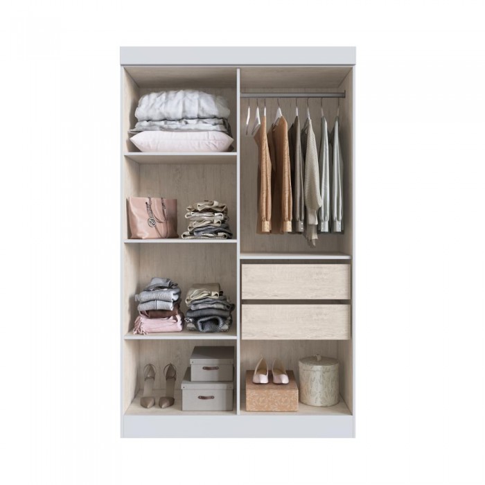 Guarda Roupa 100% MDF New Recife 68400 - Branco - REF.: 68400-4