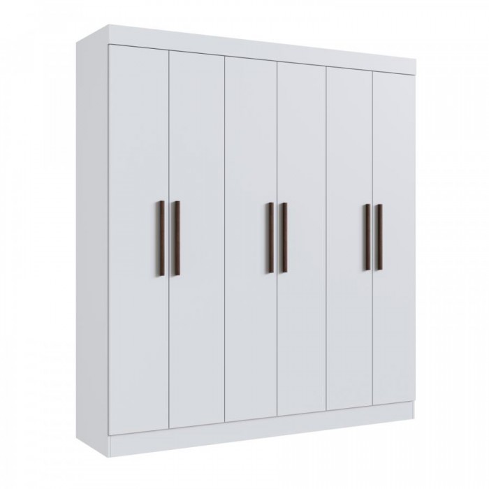 Guarda Roupa 100% MDF New Xangai 68600 - Branco - 68600-4