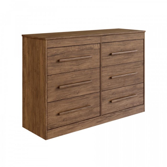 Cômoda 6 Gavetas 100% MDF Arizona 20256 - Castanho - 20256-42