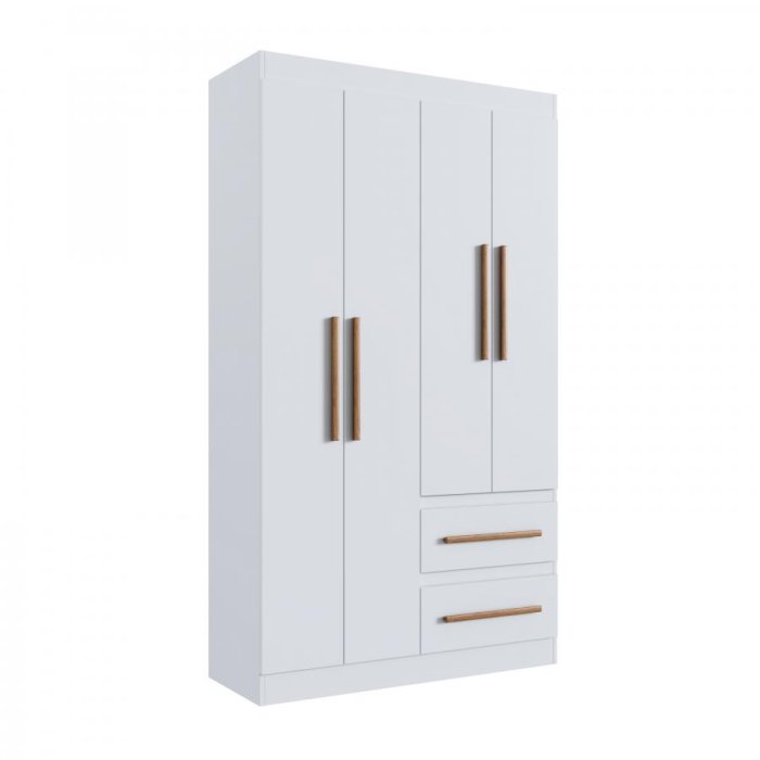 Guarda Roupa 100% MDF Palermo 67400 - Branco - 67400-4