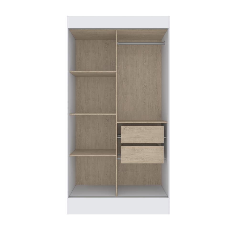Guarda Roupa Lyon 245024 C/ 6 Espelhos - Branco - REF.: 245024-4
