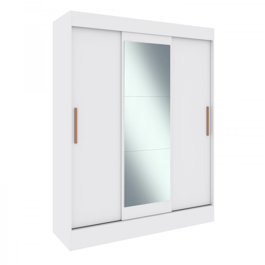 Guarda Roupa Marselha 245034 C/ 3 Espelhos - Branco - 245034-4