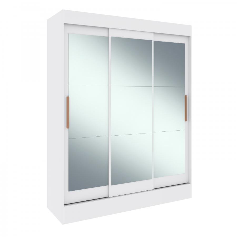 Guarda Roupa Marselha 245036 C/ 9 Espelhos - Branco - 245036-4