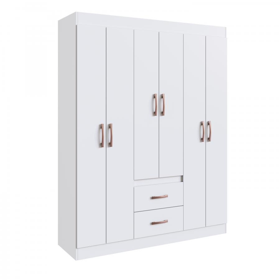 Guarda Roupa Sidney 50206 - Branco - 50206-4