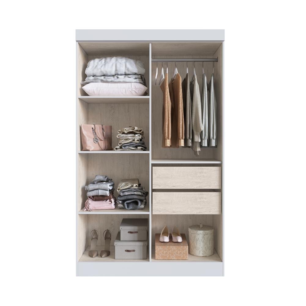 Guarda Roupa 100% MDF New Recife 68400 - Branco - REF.: 68400-4