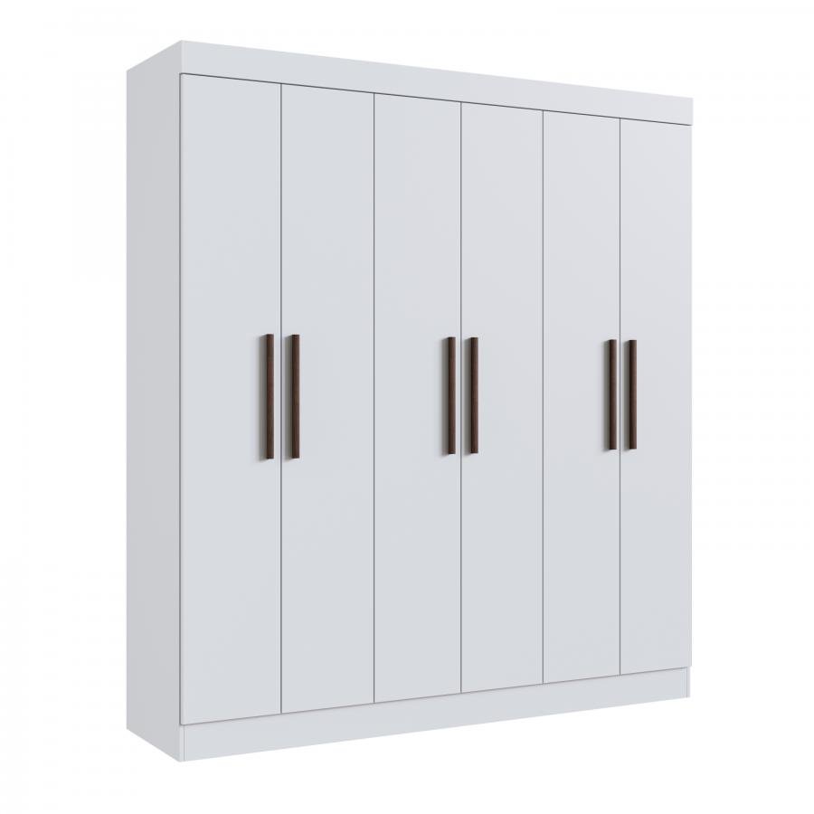 Guarda Roupa 100% MDF New Xangai 68600 - Branco - 68600-4