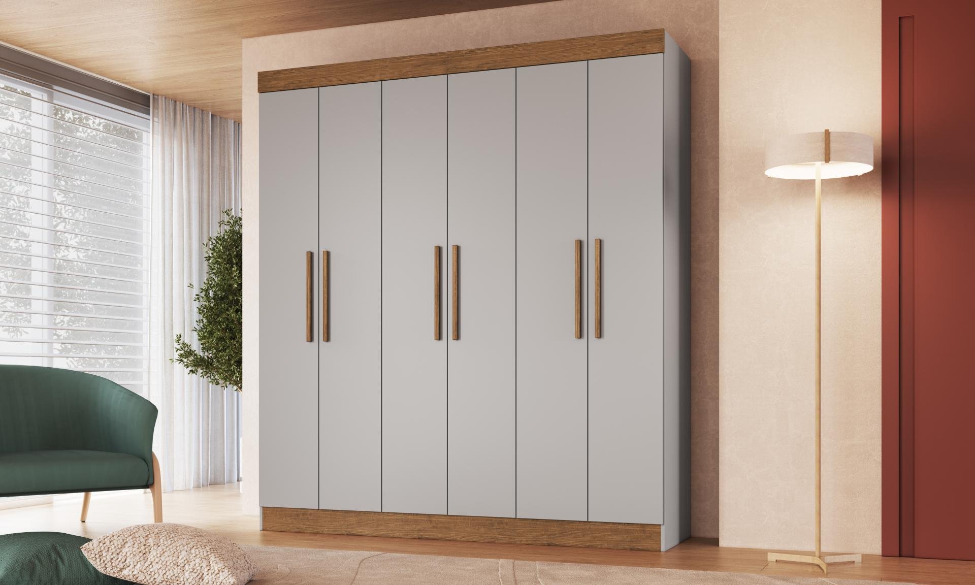 Guarda Roupa 100% MDF New Xangai 68600 - foto ambientada
