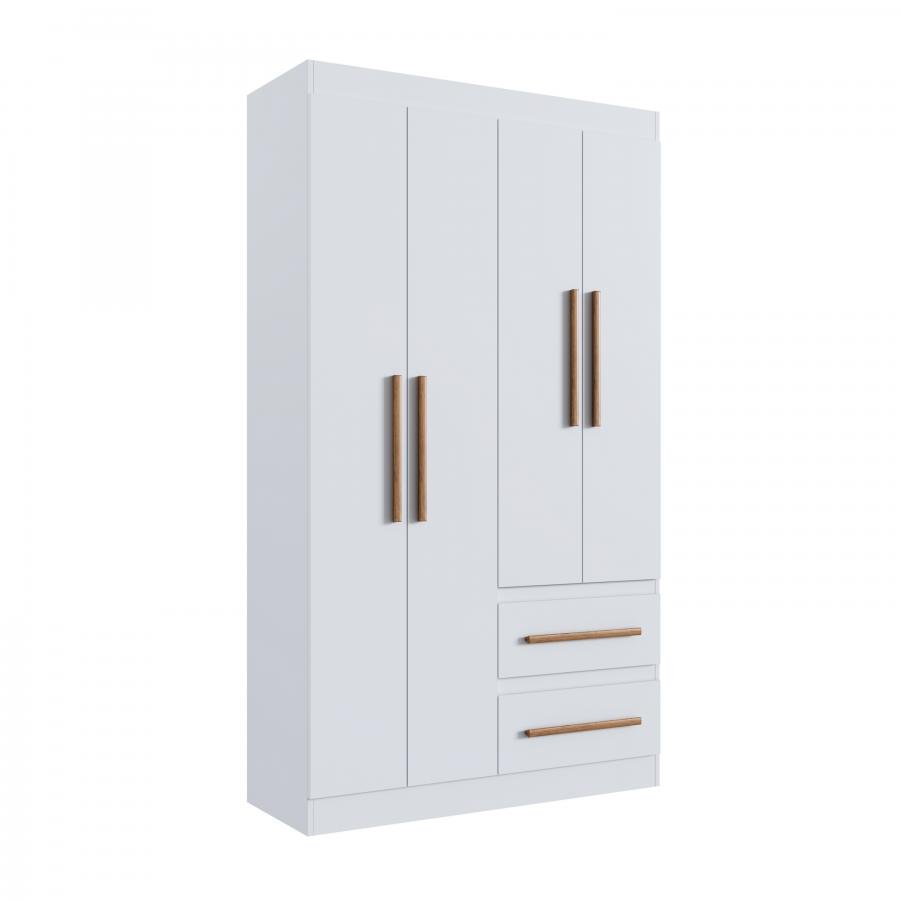 Guarda Roupa 100% MDF Palermo 67400 - Branco - 67400-4