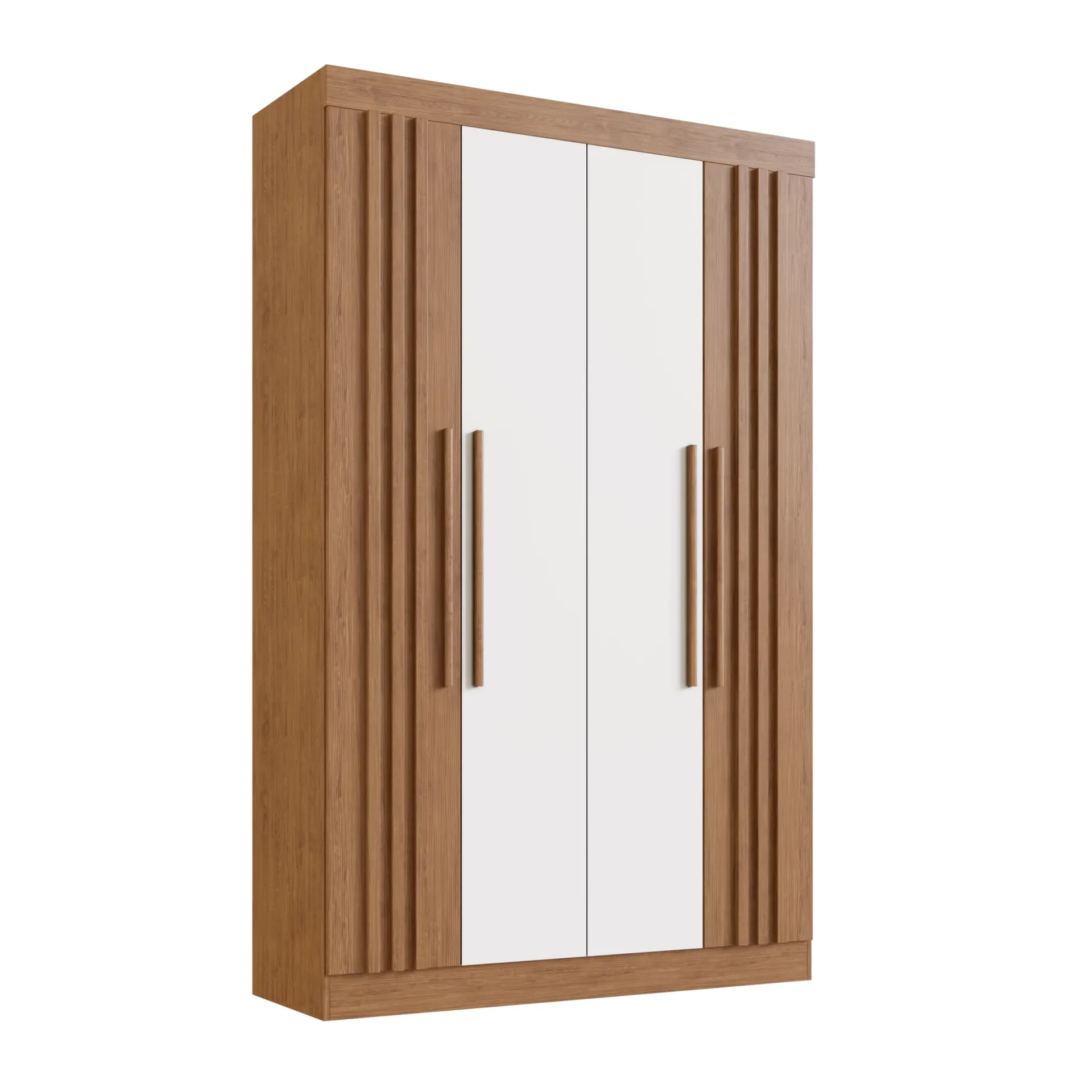 GUARDA-ROUPA RIPADO ZURIQUE 4 PORTAS MDF - foto ambientada
